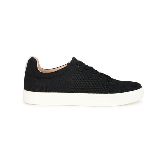 JOURNEE COLLECTION Womens Black Kimber Toe Platform Athletic Sneakers 7.5 M - Picture 1 of 4